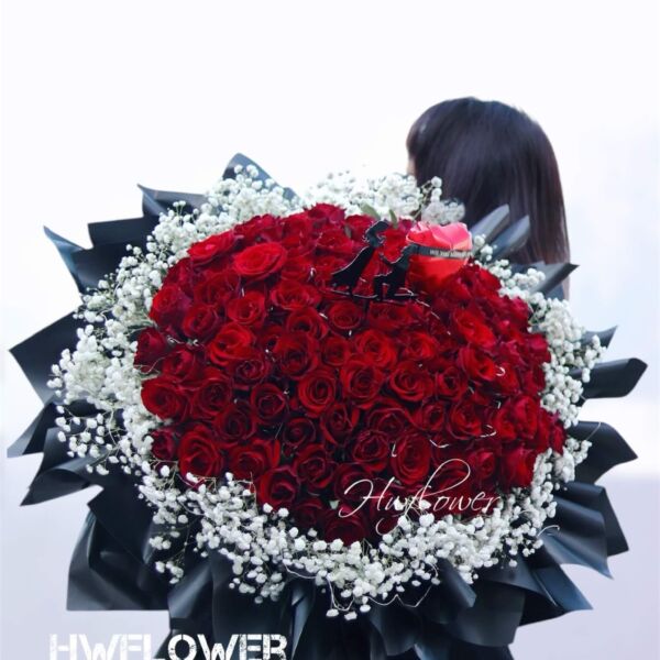 Classic LOVE 經典永恆99支玫瑰花鮮花束