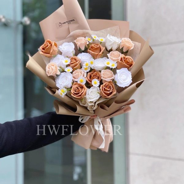 21 支香皂玫瑰花束｜2026 情人節｜香港